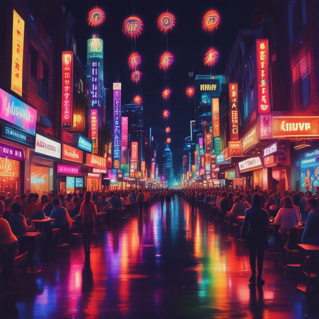 Vibrant nightlife scene from Instagram